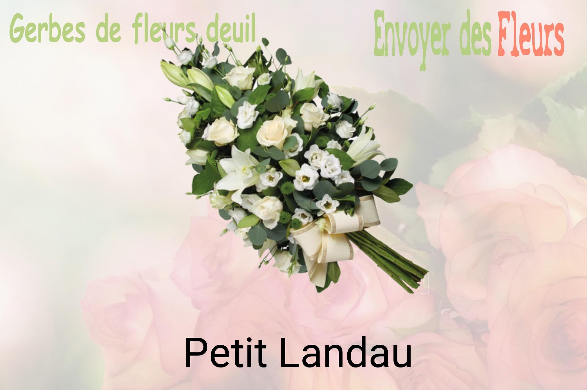Gerbe de fleurs de deuil livrée à Petit-Landau